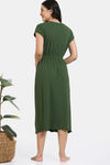 Zivame 2 Mile Fashion Knit Poly Knee Length Nightdress - Rifle green — thumbnail 4